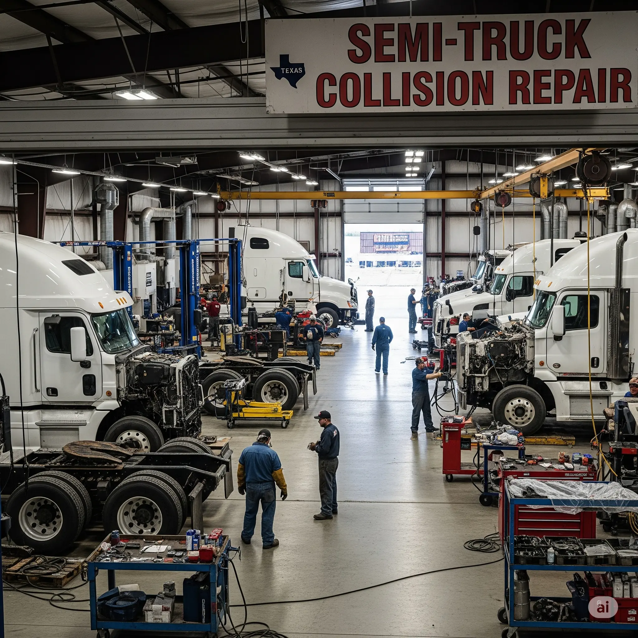 semi truck collision repair near me