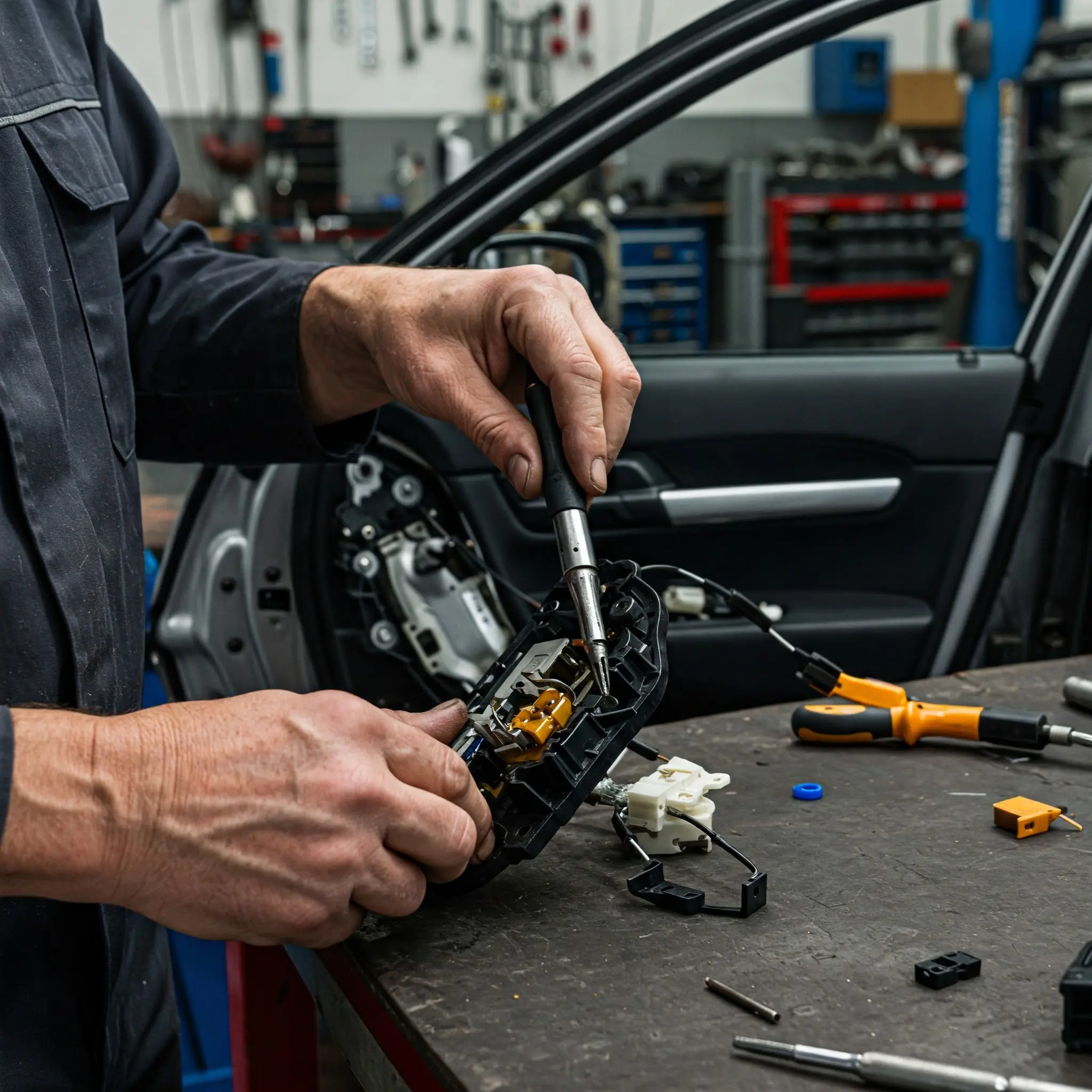 Car door lock repair