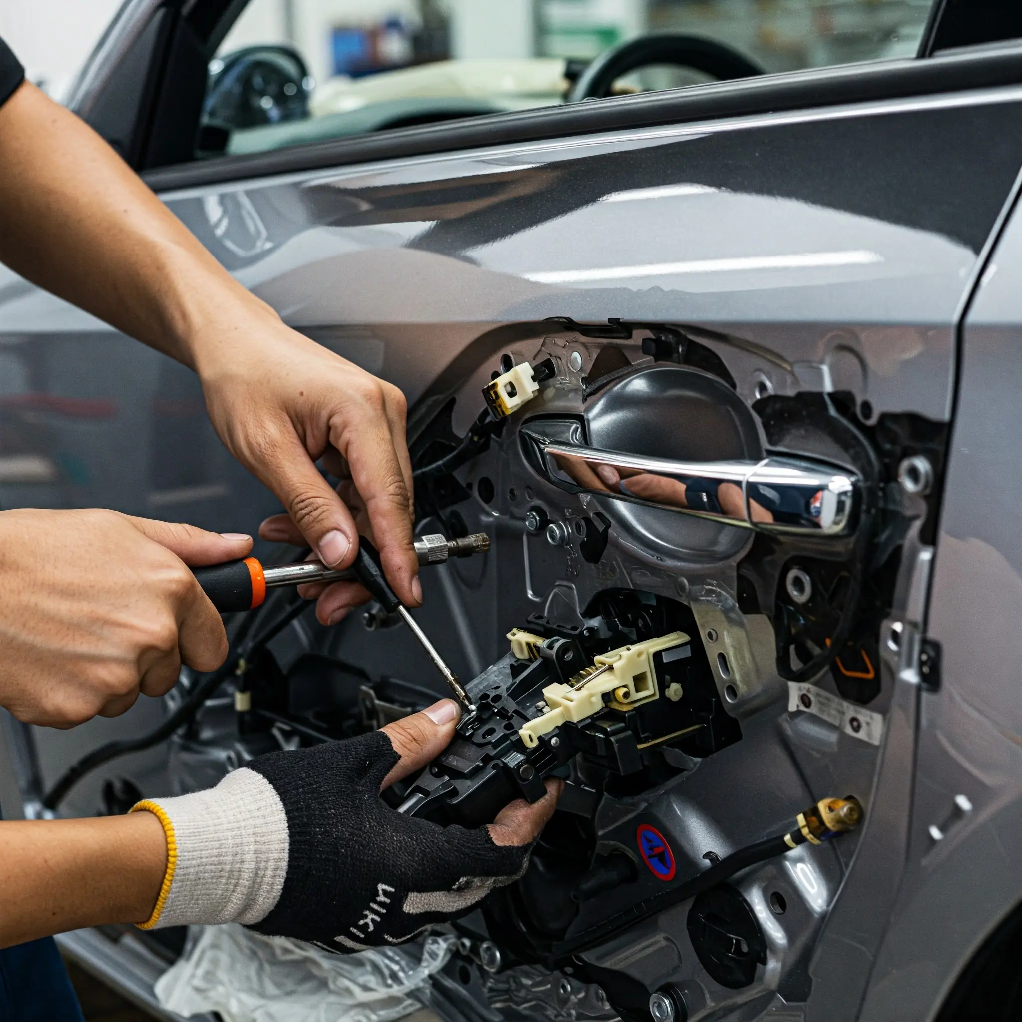 Car door lock repair