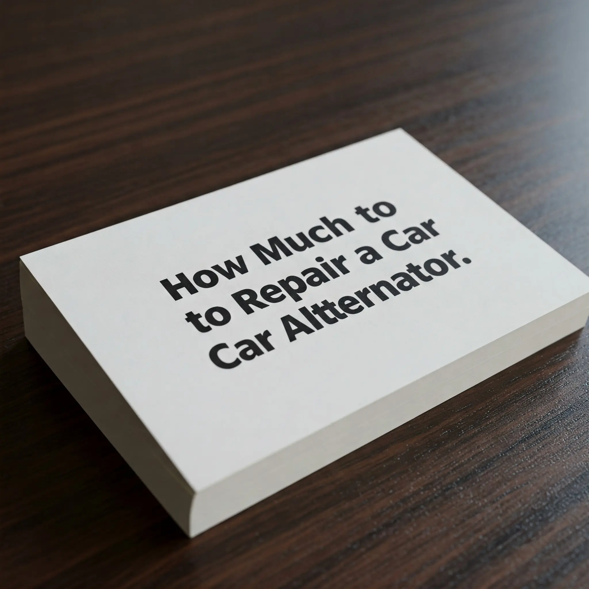 Read more about the article How Much to Repair a Car Alternator? A Comprehensive Guide